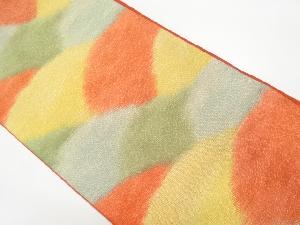 青海波模様織り出し名古屋帯